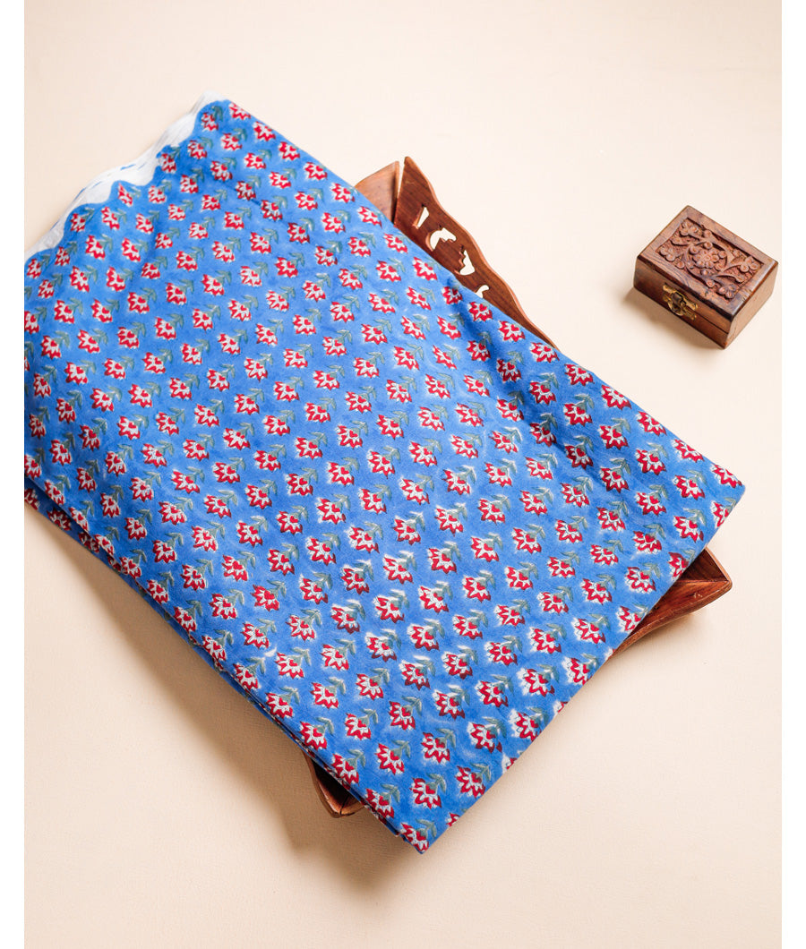 PURE COTTON HAND BLOCK PRINTED FABRIC