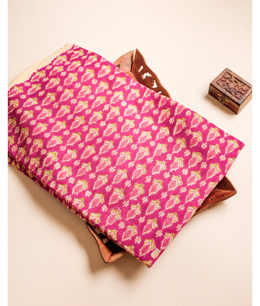 PURE COTTON HAND BLOCK PRINTED FABRIC