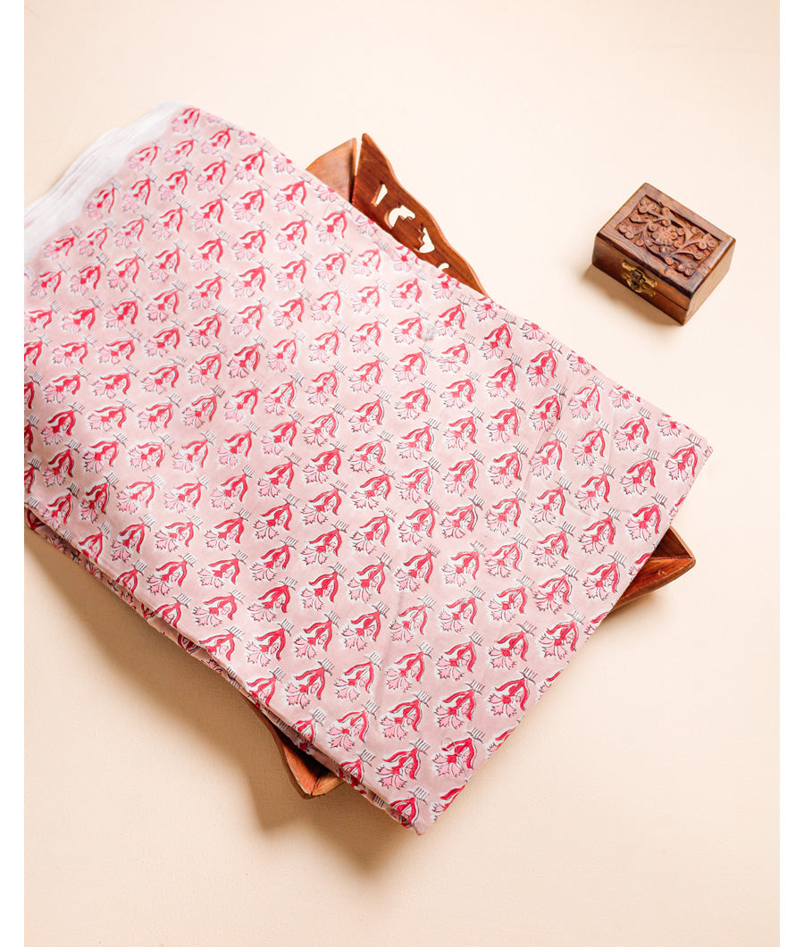 PURE COTTON HAND BLOCK PRINTED FABRIC