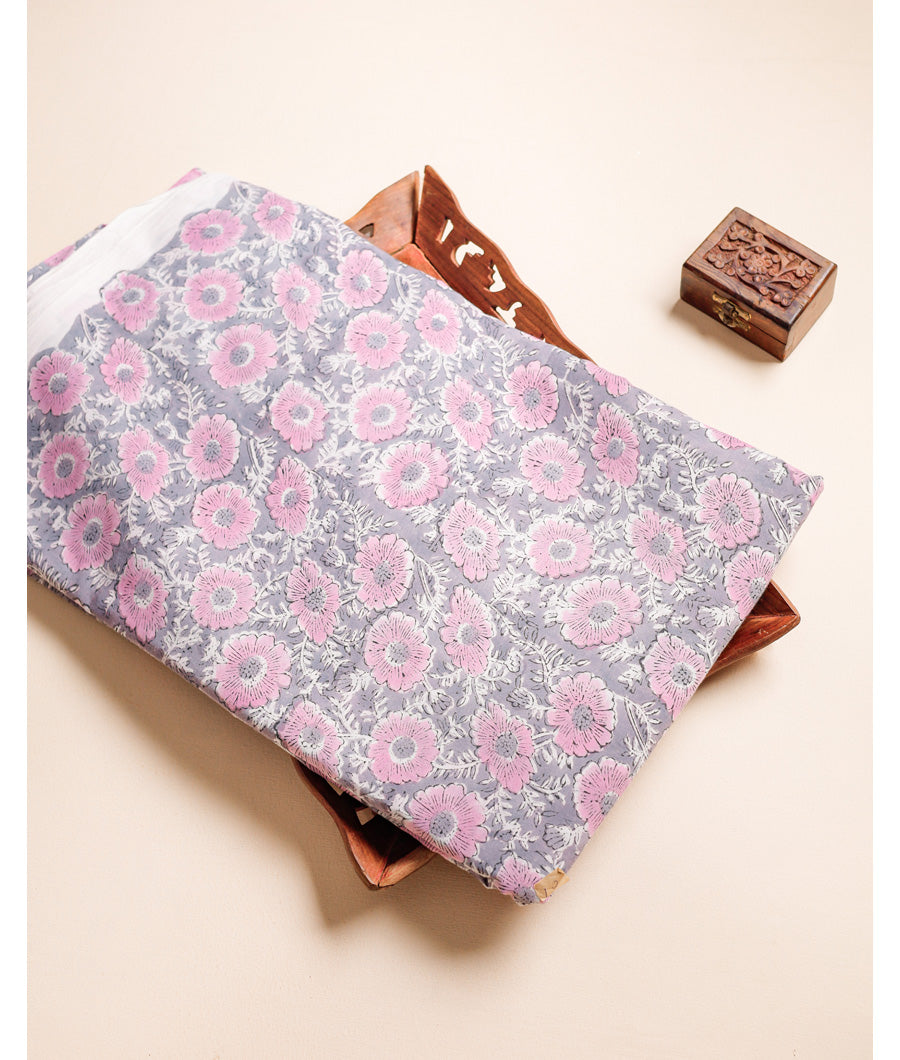 PURE COTTON HAND BLOCK PRINTED FABRIC