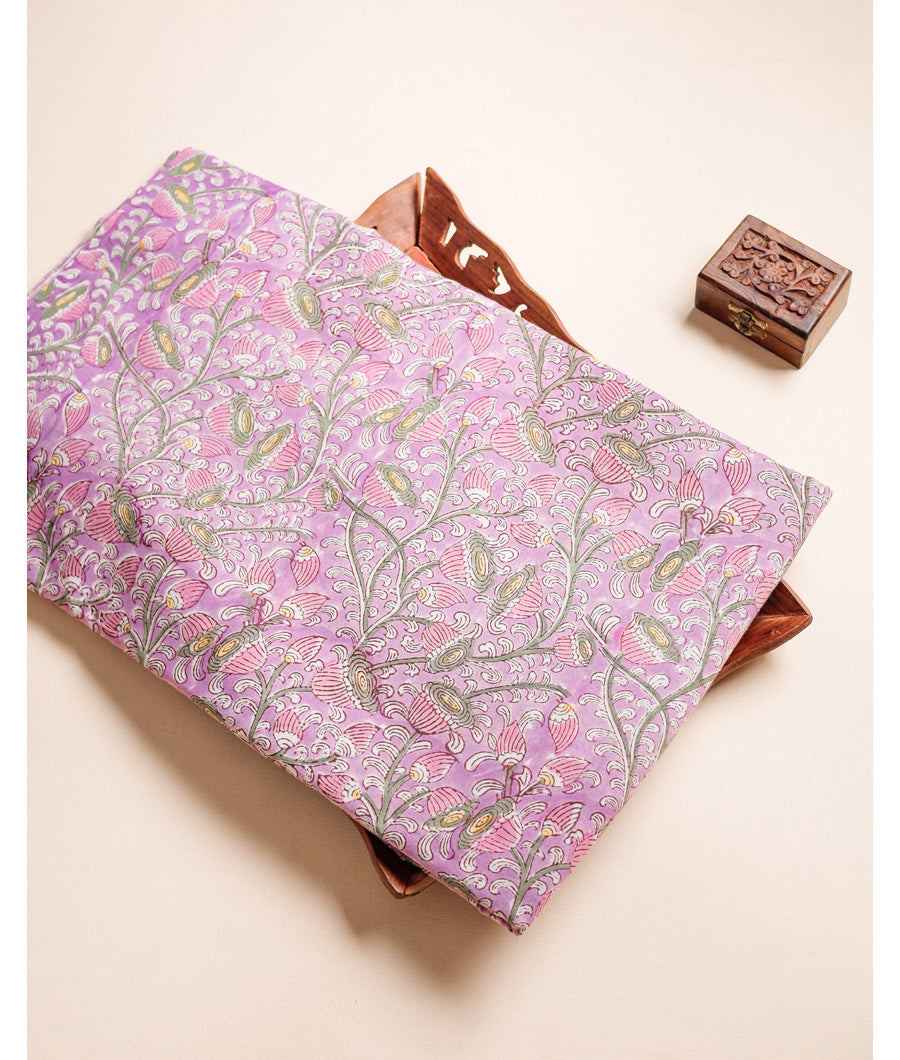 PURE COTTON HAND BLOCK PRINTED FABRIC