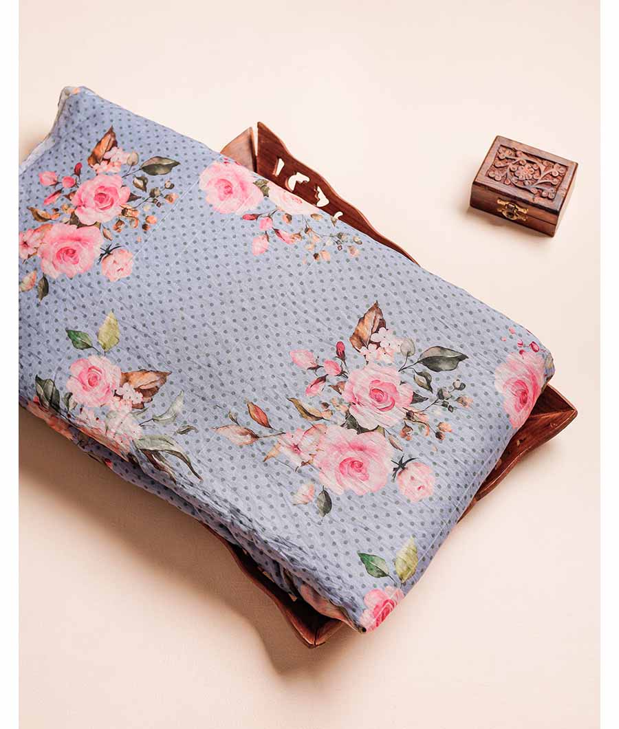 MOGRA CHANDERI PRINTED FABRIC