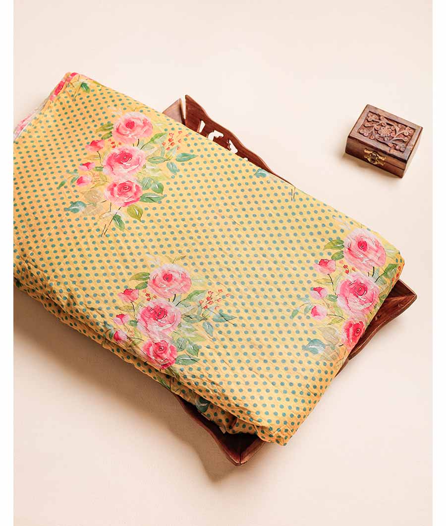 MOGRA CHANDERI PRINTED FABRIC