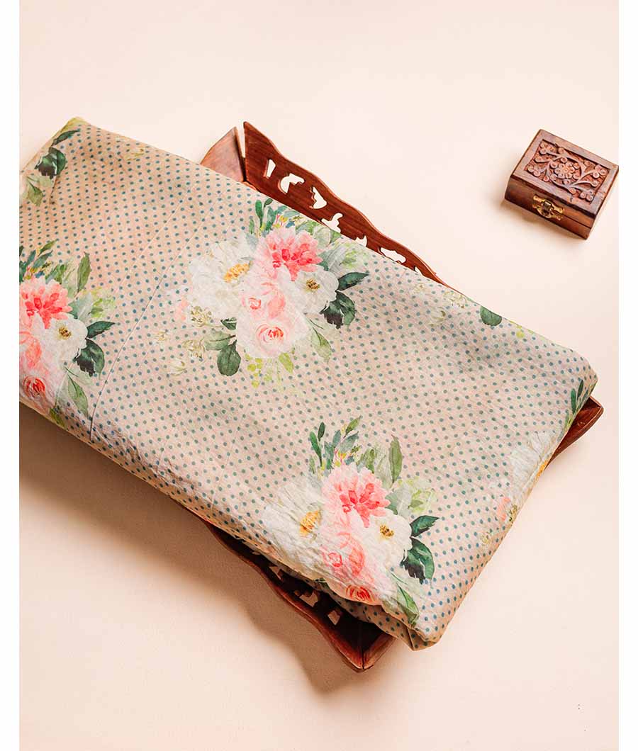 MOGRA CHANDERI PRINTED FABRIC