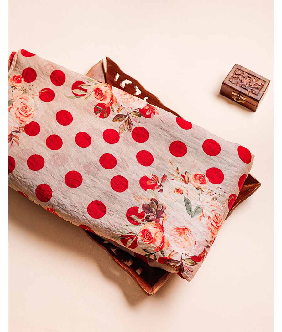 MOGRA CHANDERI PRINTED FABRIC