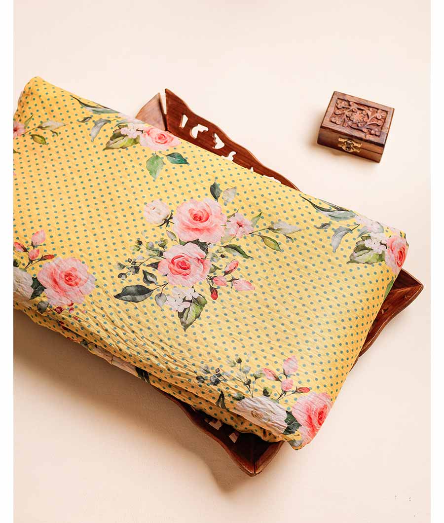 MOGRA CHANDERI PRINTED FABRIC