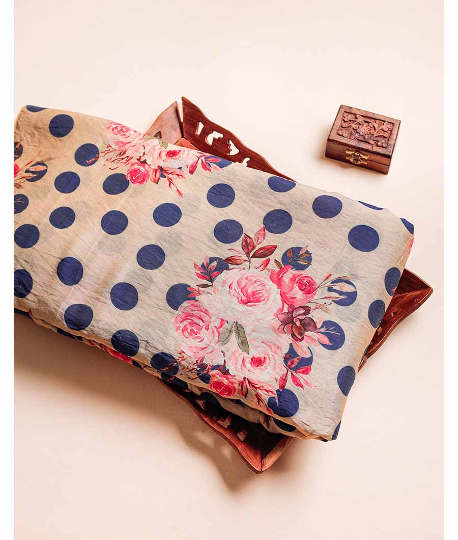 MOGRA CHANDERI PRINTED FABRIC