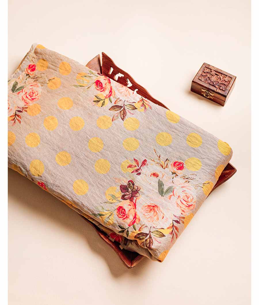 MOGRA CHANDERI PRINTED FABRIC