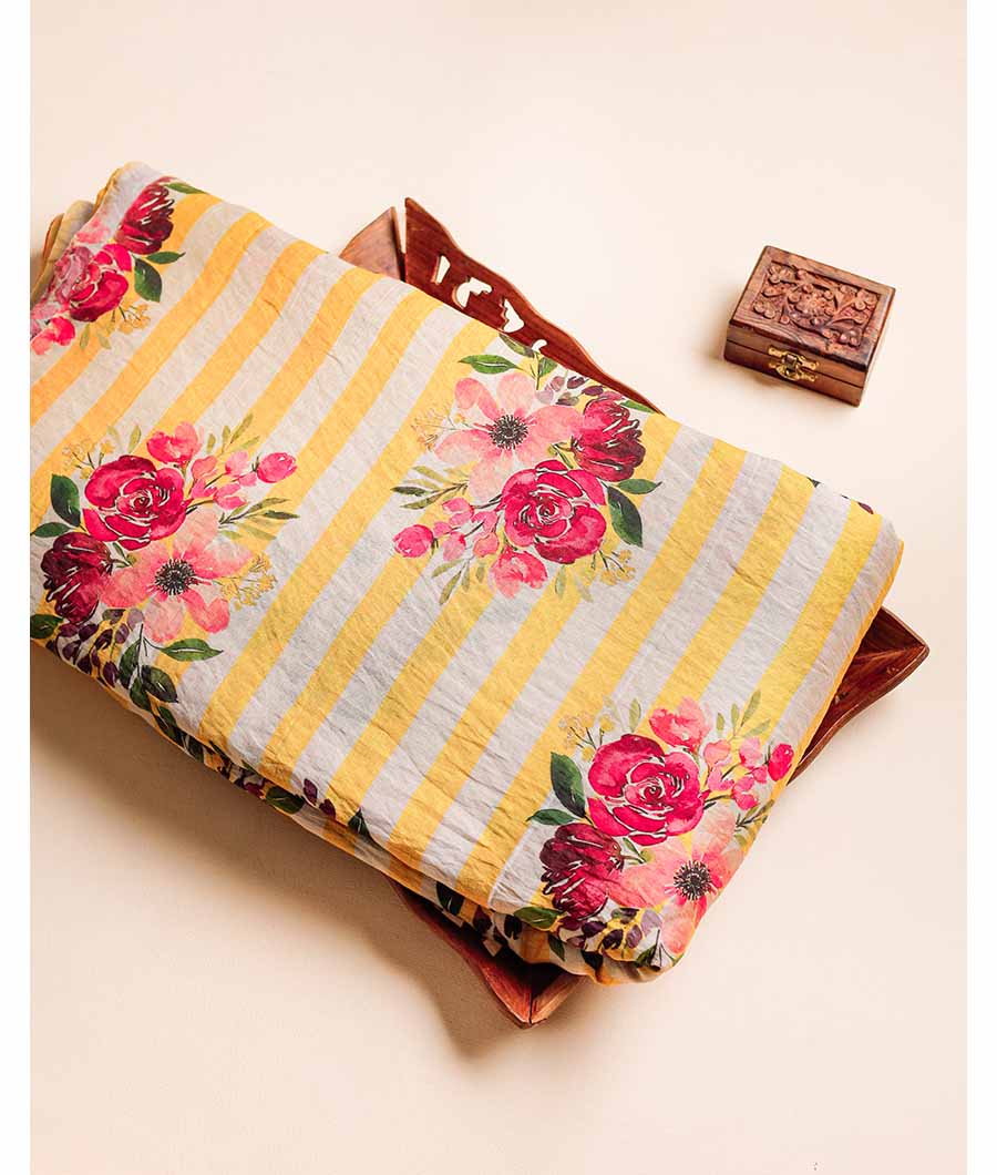 MOGRA CHANDERI PRINTED FABRIC