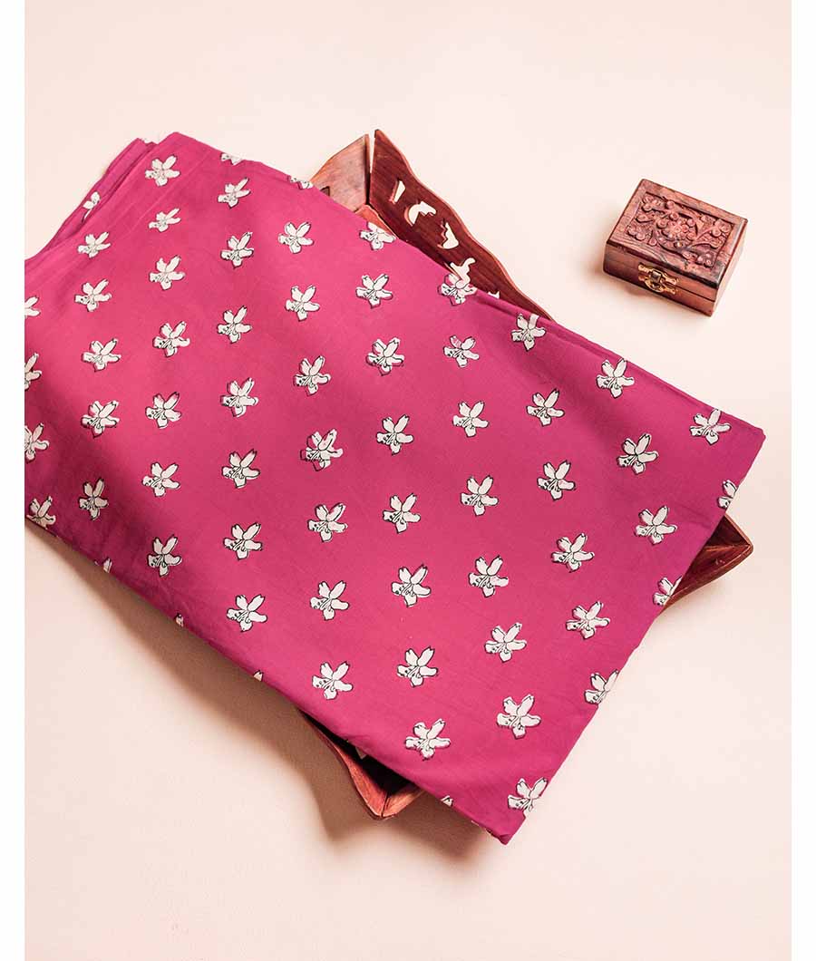 NATURAL DYE HAND BLOCK PRINTED FABRIC