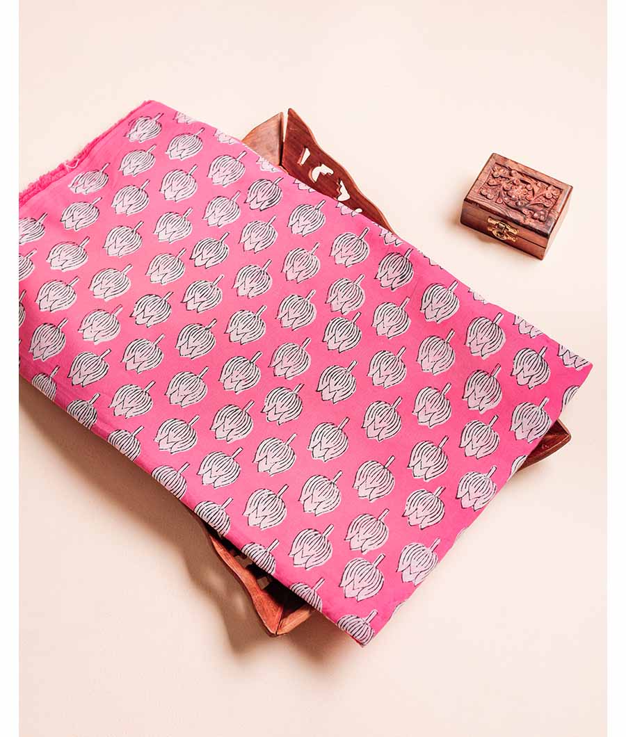 NATURAL DYE HAND BLOCK PRINTED FABRIC