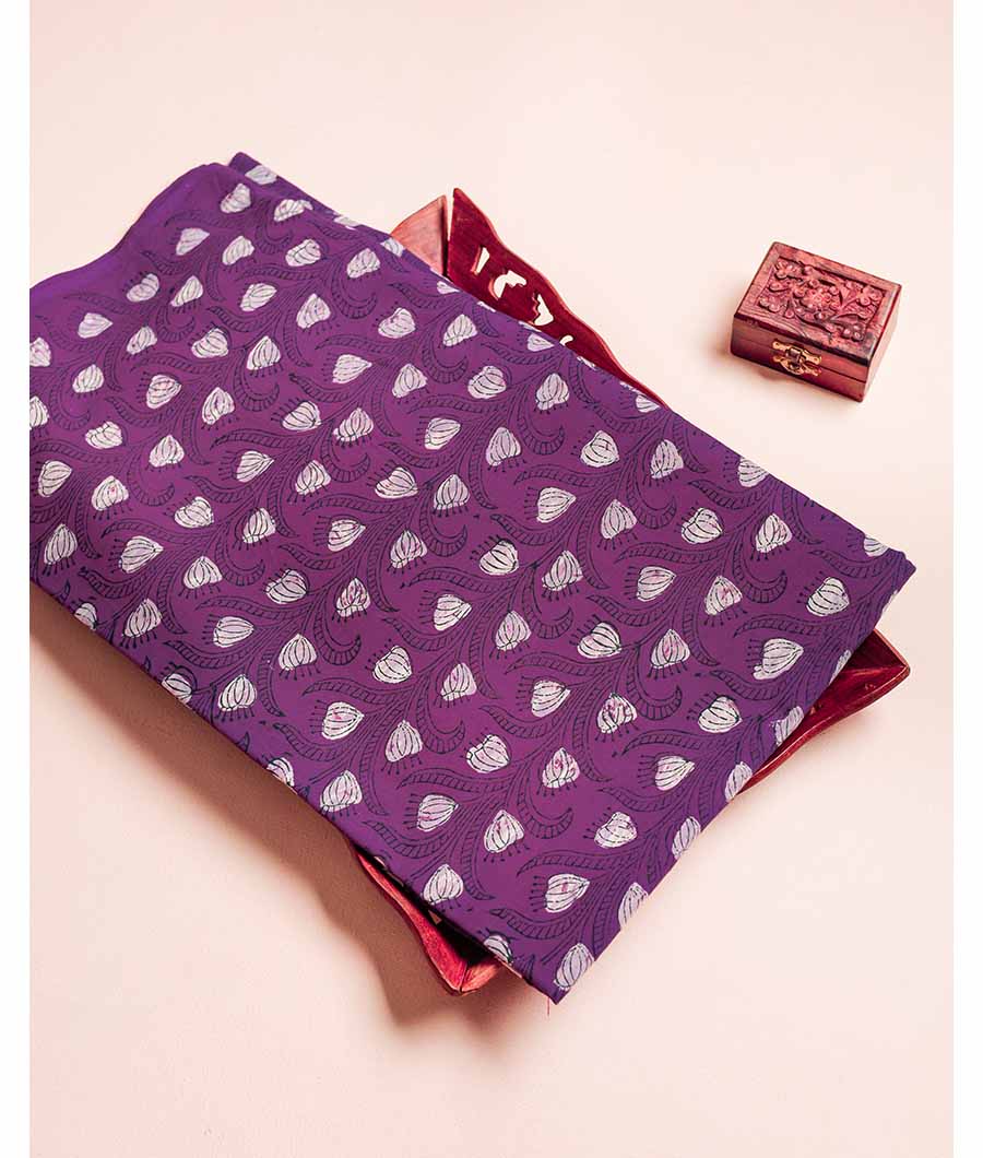 NATURAL DYE HAND BLOCK PRINTED FABRIC