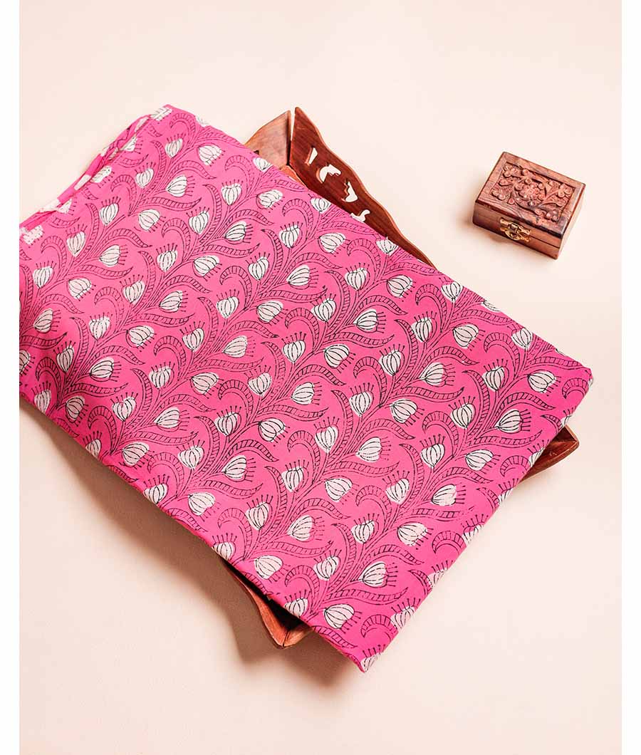 NATURAL DYE HAND BLOCK PRINTED FABRIC
