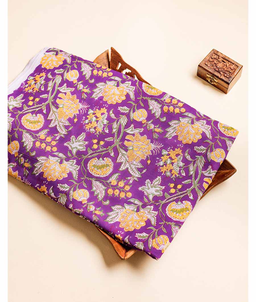 COTTON HANDBLOCK PRINTED FABRIC