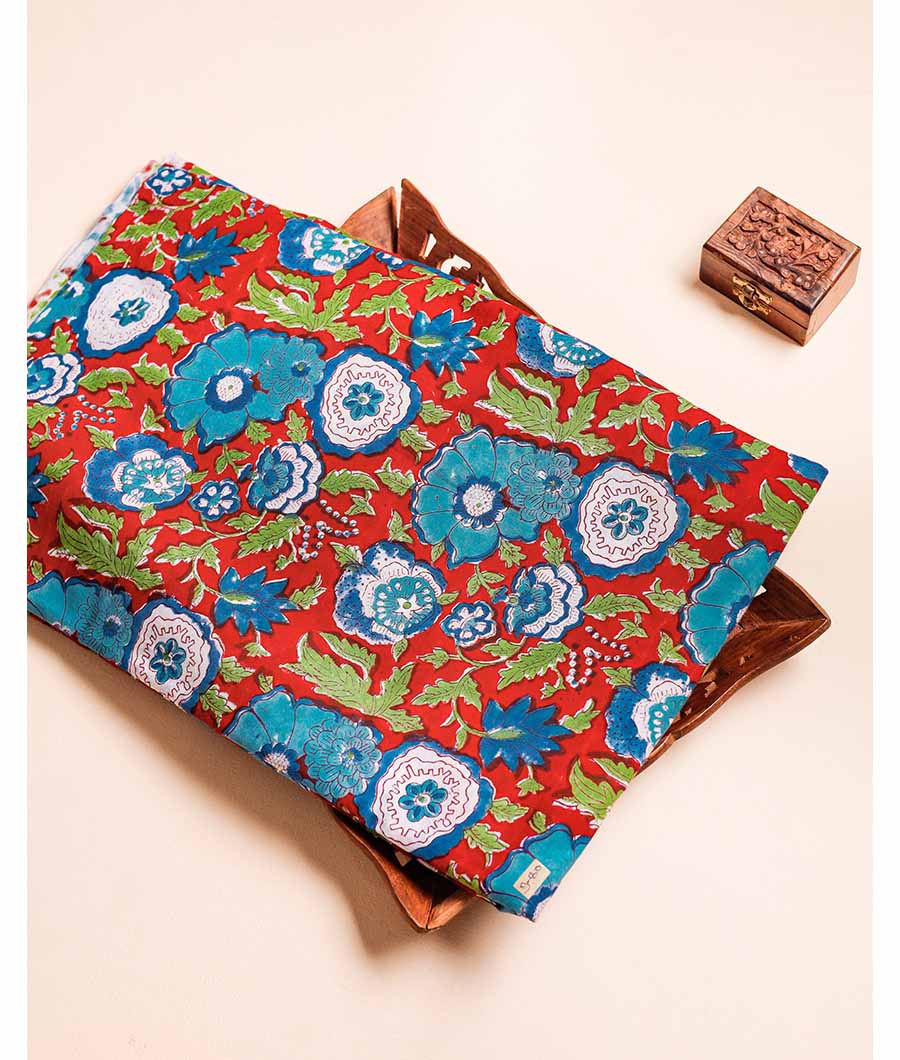 COTTON HANDBLOCK PRINTED FABRIC