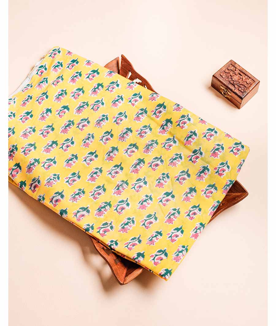 COTTON HANDBLOCK PRINTED FABRIC