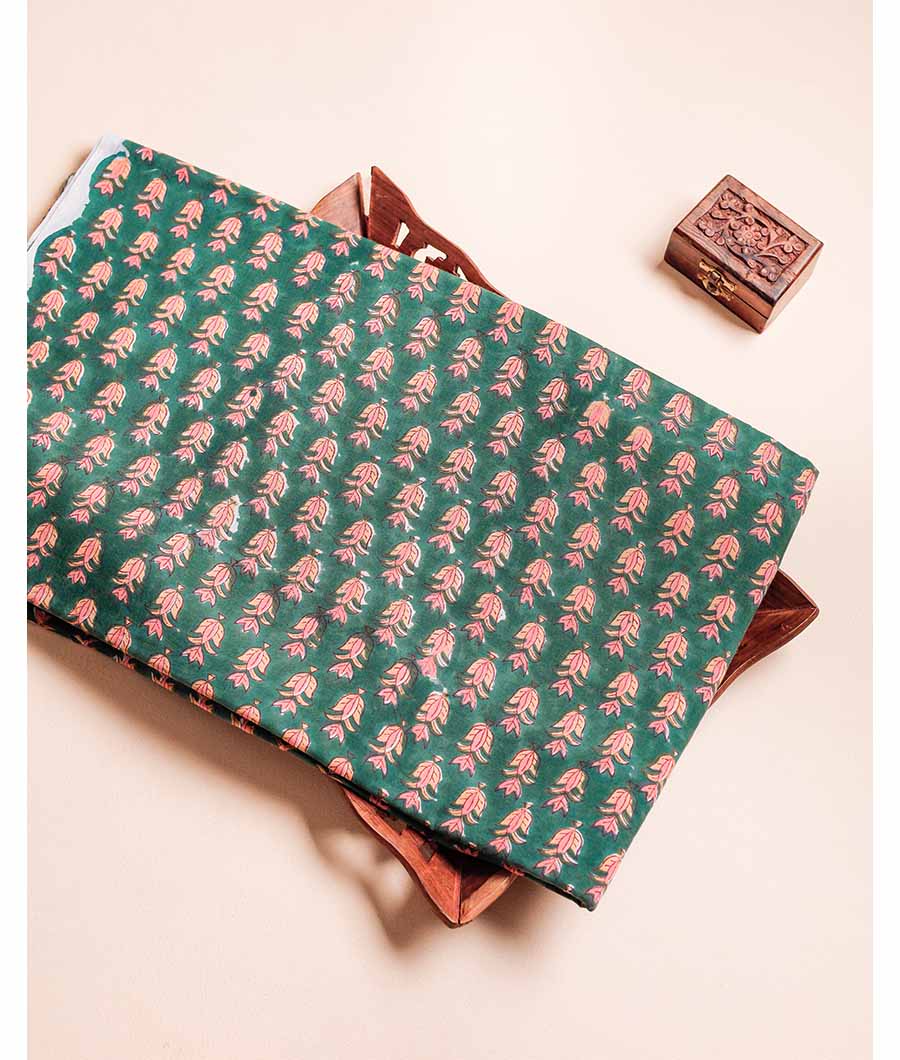 COTTON HANDBLOCK PRINTED FABRIC