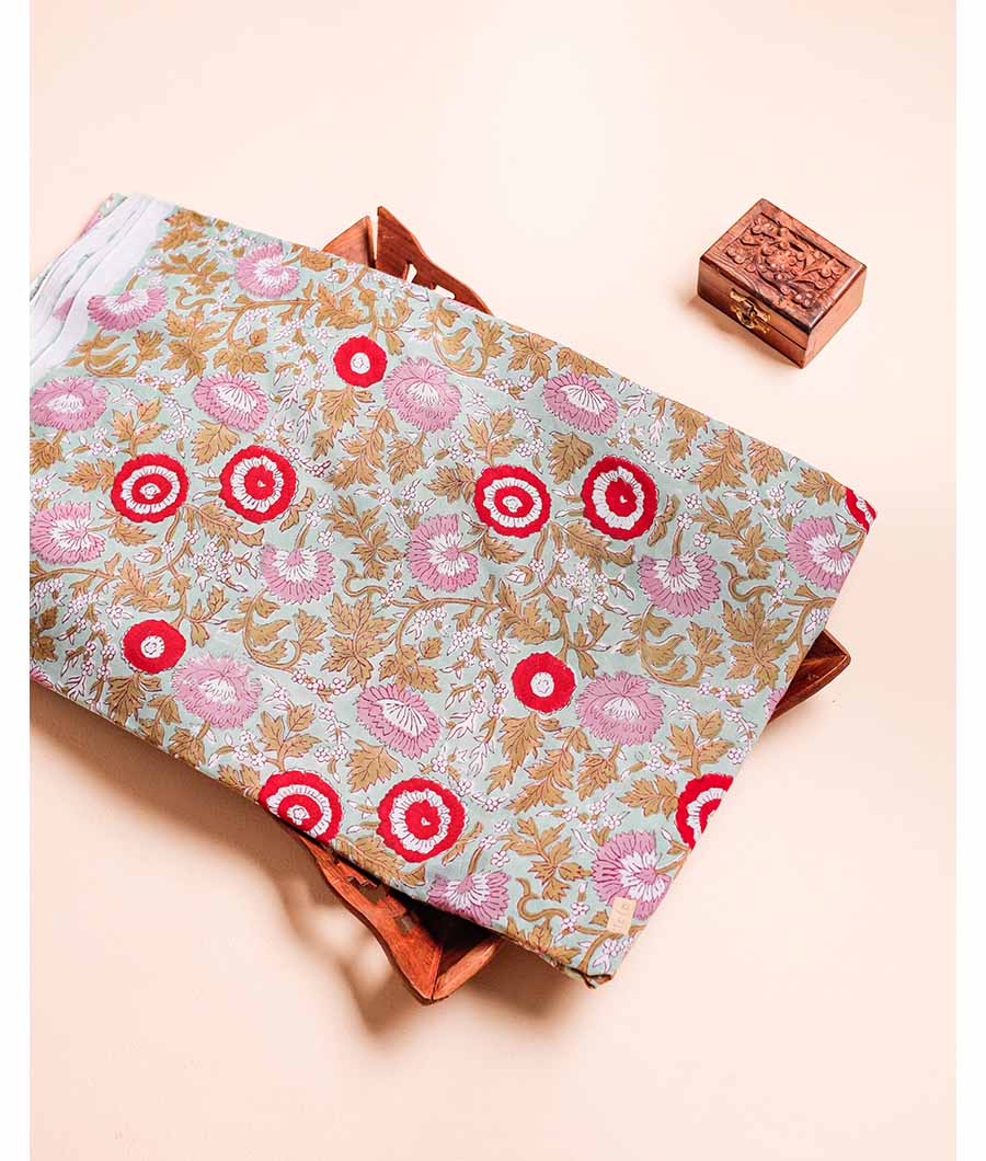 COTTON HANDBLOCK PRINTED FABRIC