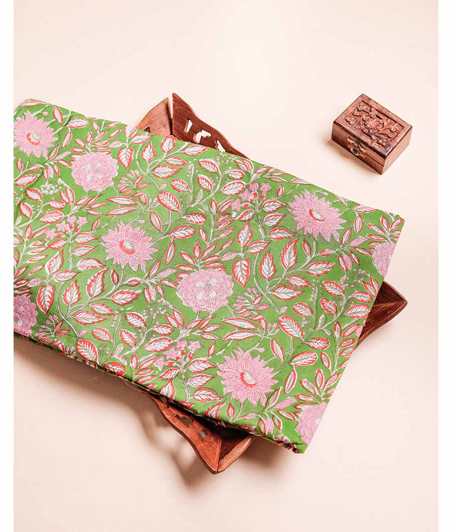 COTTON HANDBLOCK PRINTED FABRIC