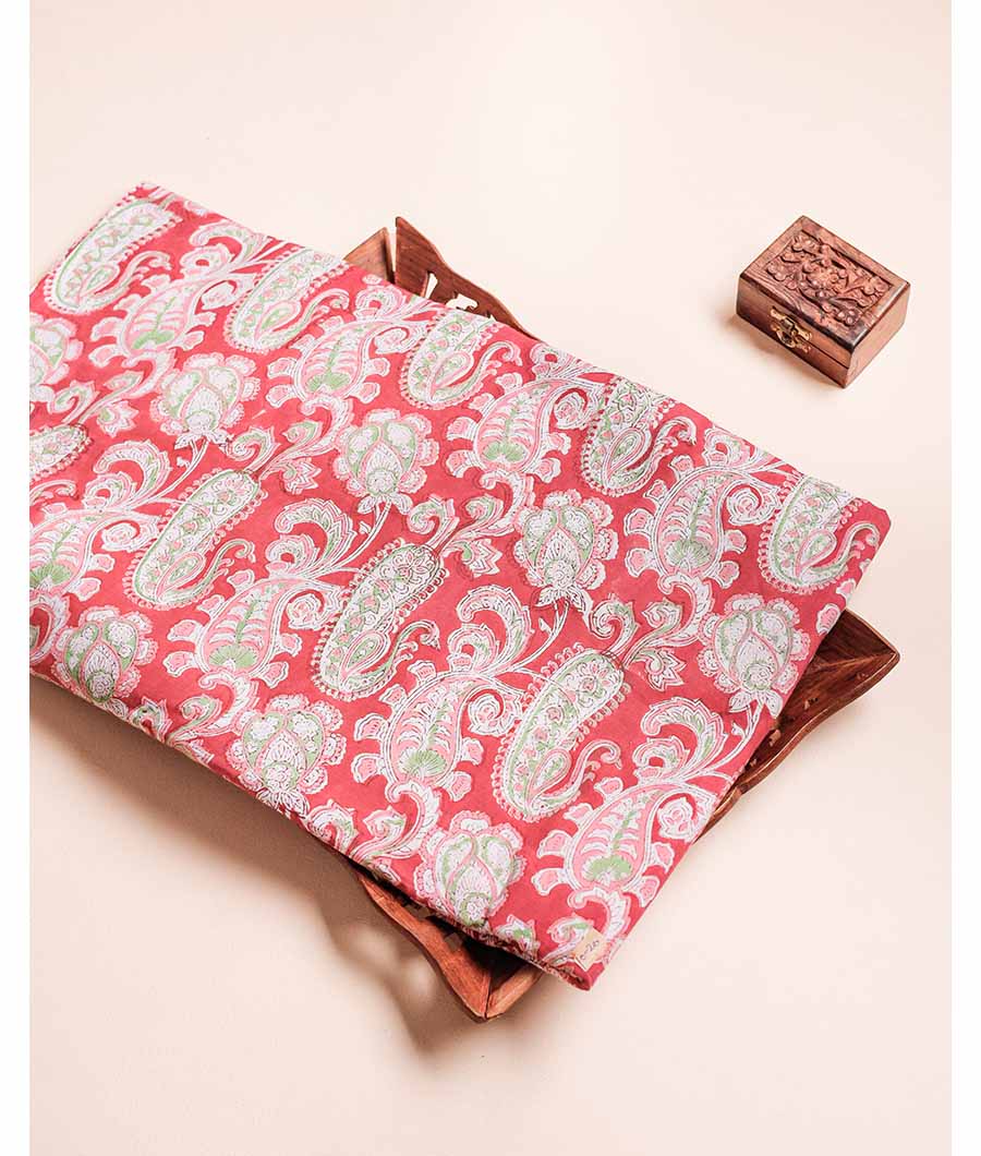 COTTON HANDBLOCK PRINTED FABRIC