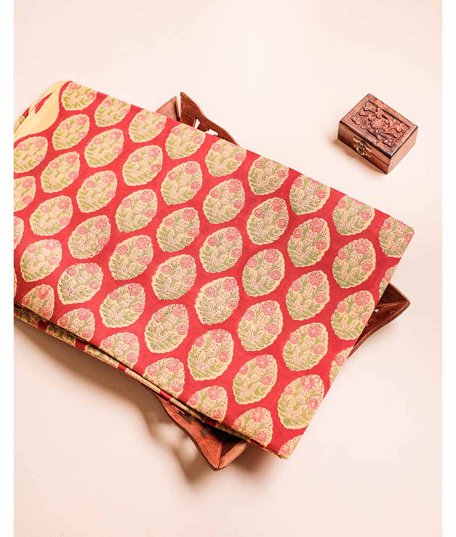 COTTON HANDBLOCK PRINTED FABRIC