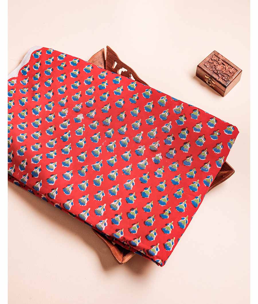 COTTON HANDBLOCK PRINTED FABRIC