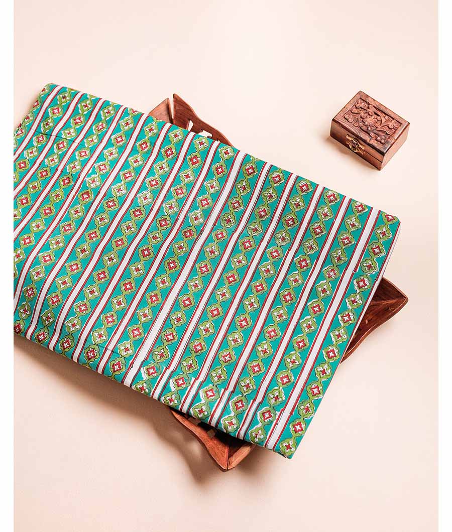 COTTON HANDBLOCK PRINTED FABRIC