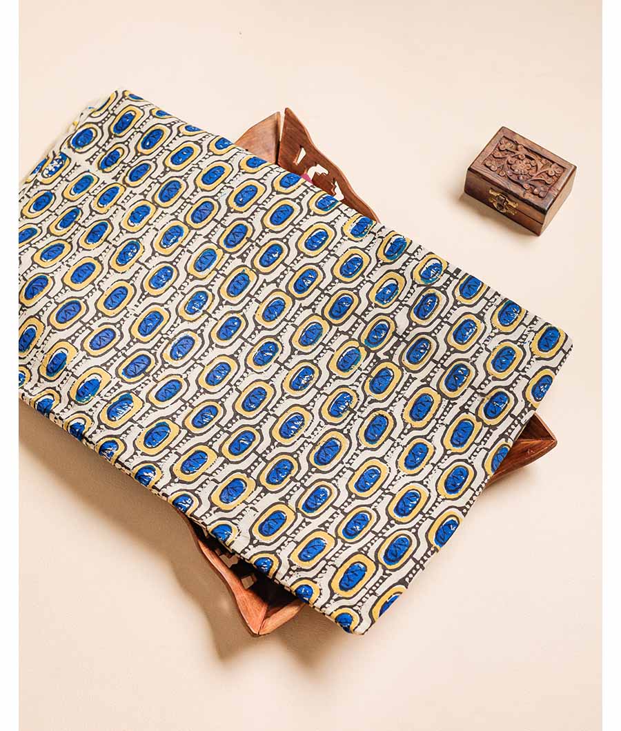 PURE COTTON AJRAKH BLOCK PRINTED FABRIC