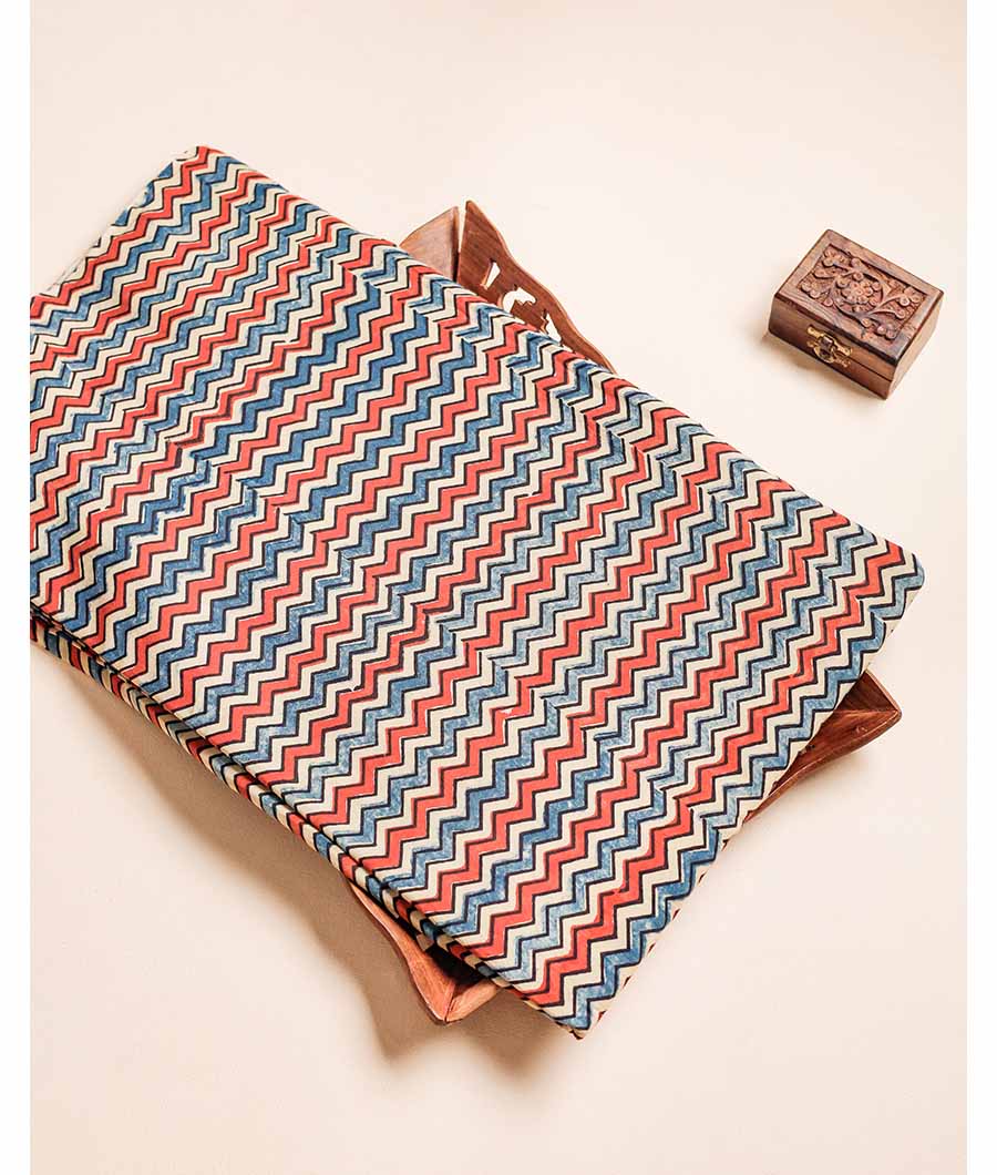 PURE COTTON AJRAKH BLOCK PRINTED FABRIC