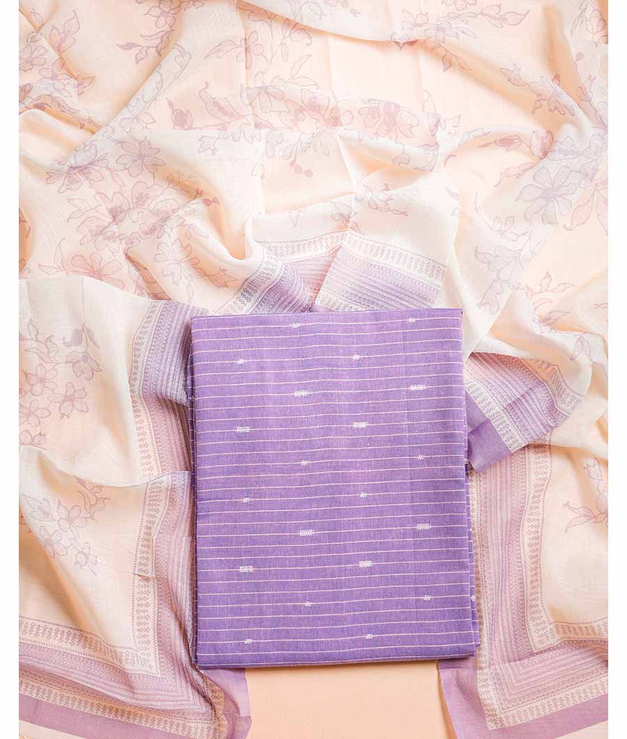 COTTON WOVEN WITH LINEN DUPATTA
