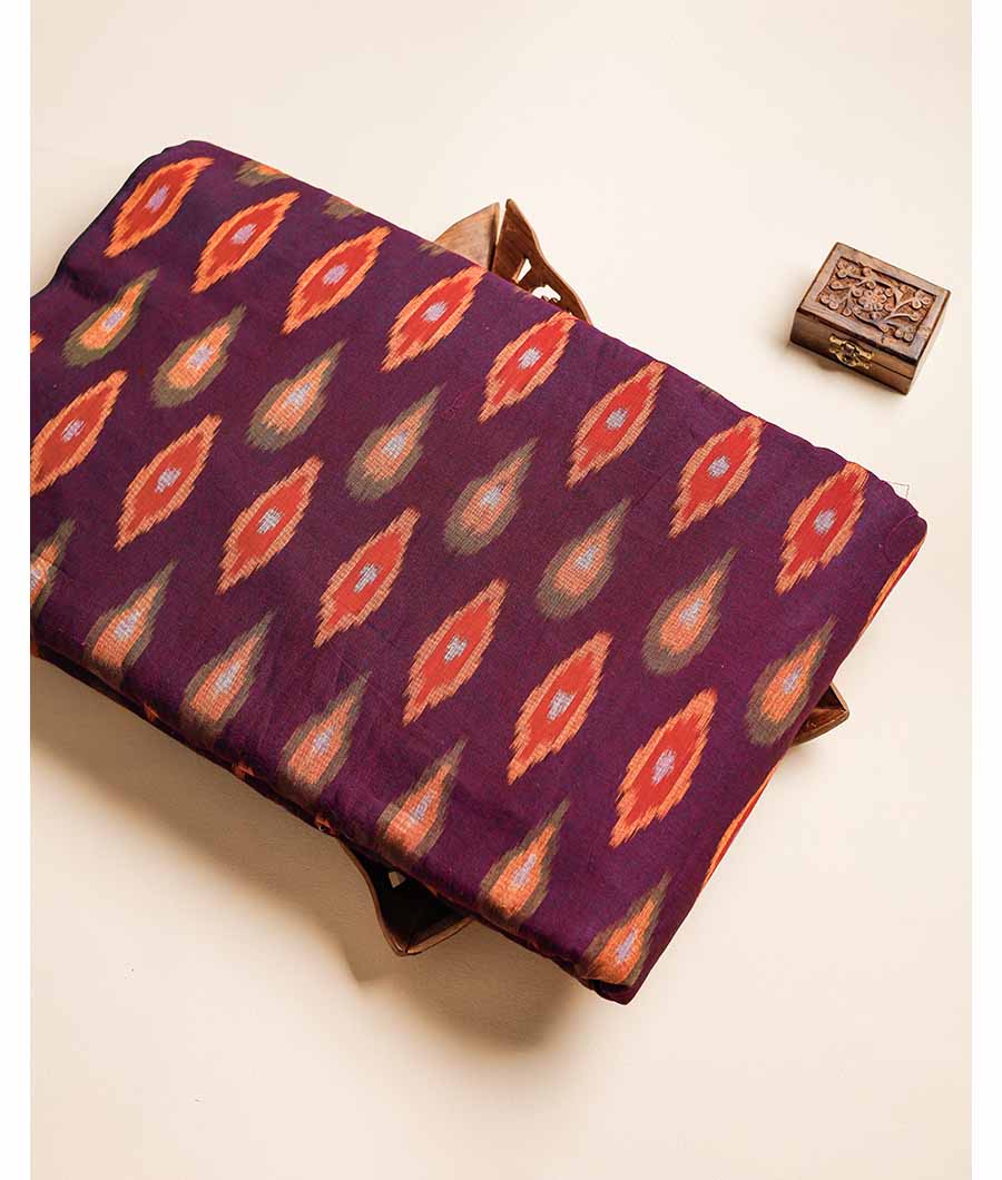 PURE HANDLOOM DOUBLE IKAT COTTON FABRIC