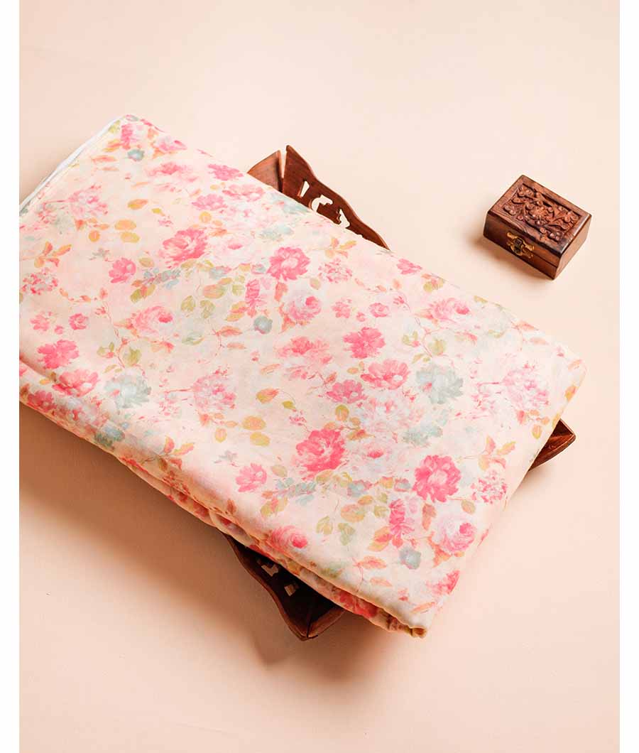 PURE MUL COTTON PRINTED FABRIC