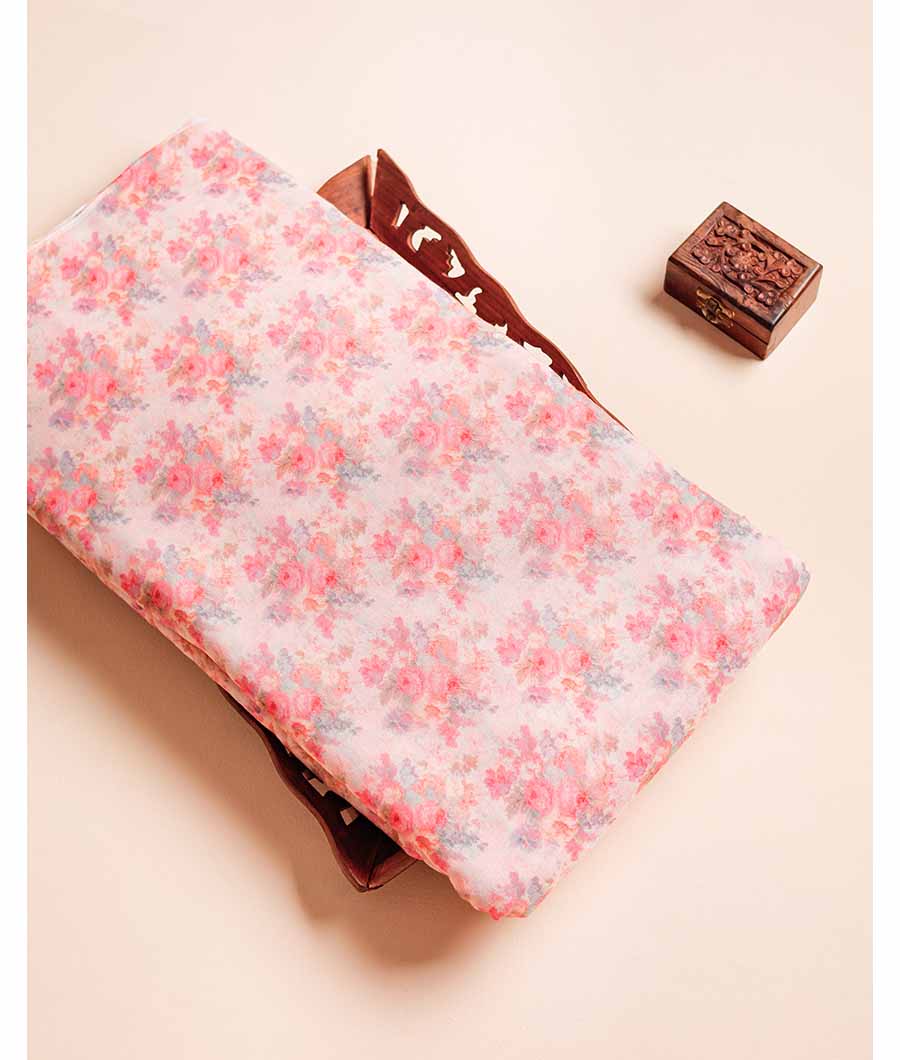 PURE MUL COTTON PRINTED FABRIC