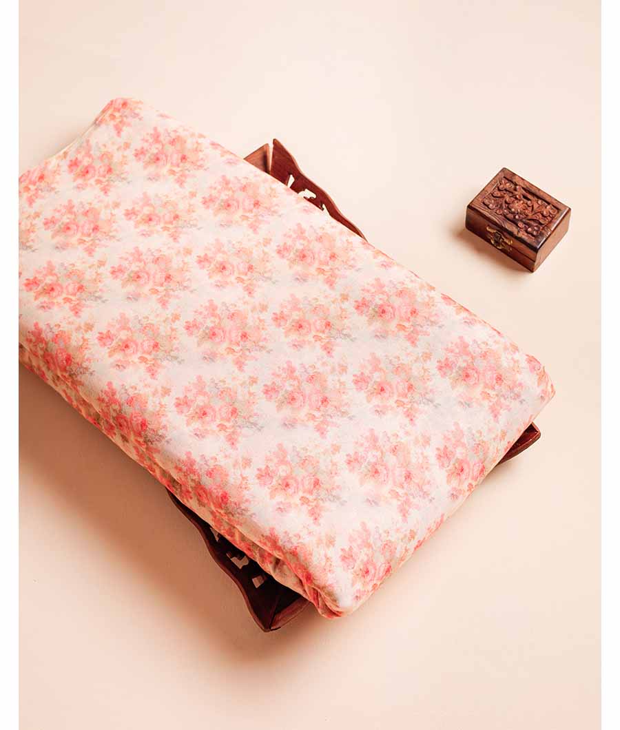 PURE MUL COTTON PRINTED FABRIC