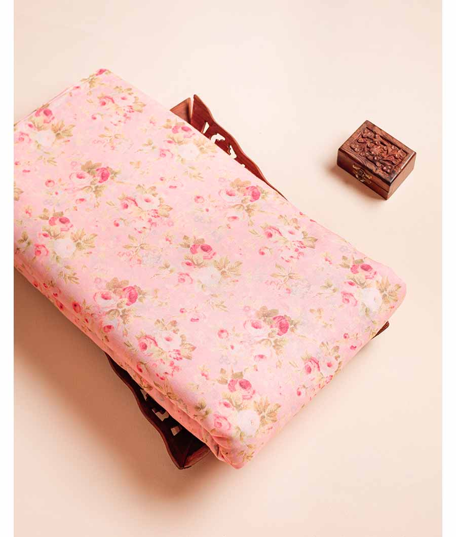 PURE MUL COTTON PRINTED FABRIC