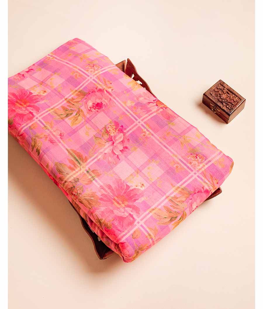 PURE MUL COTTON PRINTED FABRIC