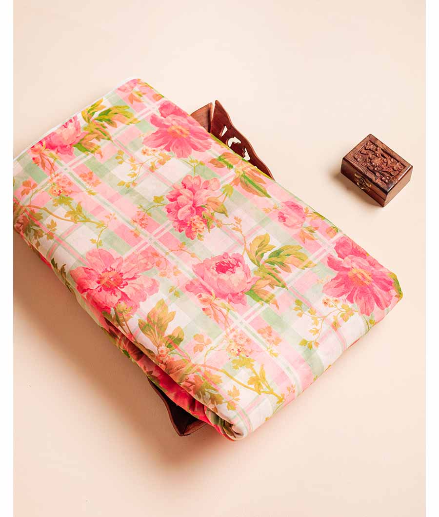 PURE MUL COTTON PRINTED FABRIC