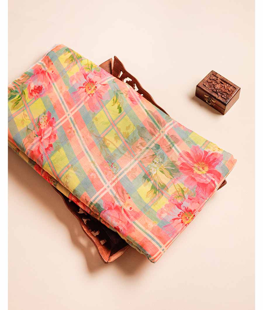 PURE MUL COTTON PRINTED FABRIC