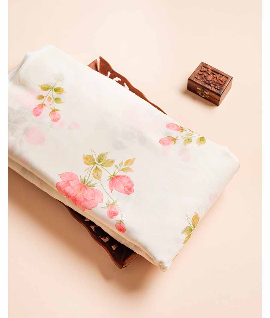 PURE MUL COTTON PRINTED FABRIC