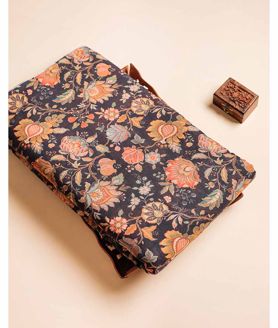 PURE MUL COTTON PRINTED FABRIC