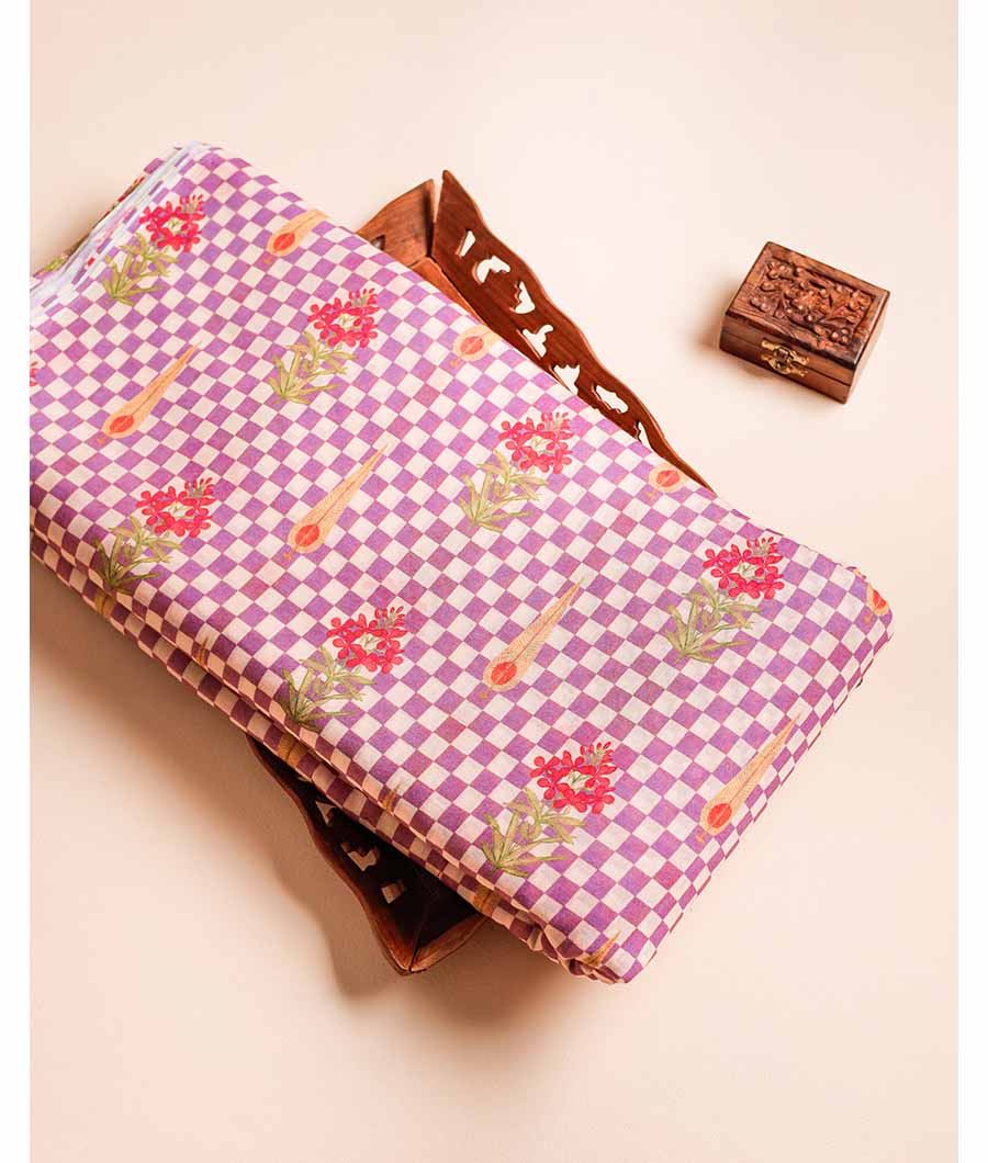 PURE COTTON MUL PRINTED FABRIC