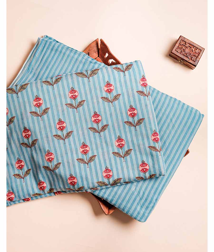 PURE COTTON MUL PRINTED FABRIC