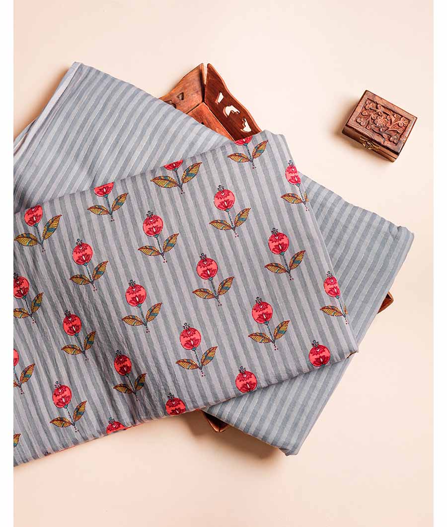 PURE COTTON MUL PRINTED FABRIC