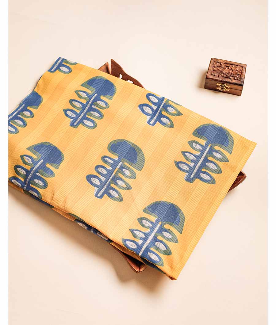 COTTON DOBBY PRINTED FABRIC