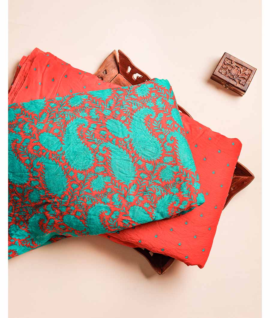 MOGRA CHANDERI PRINTED FABRIC