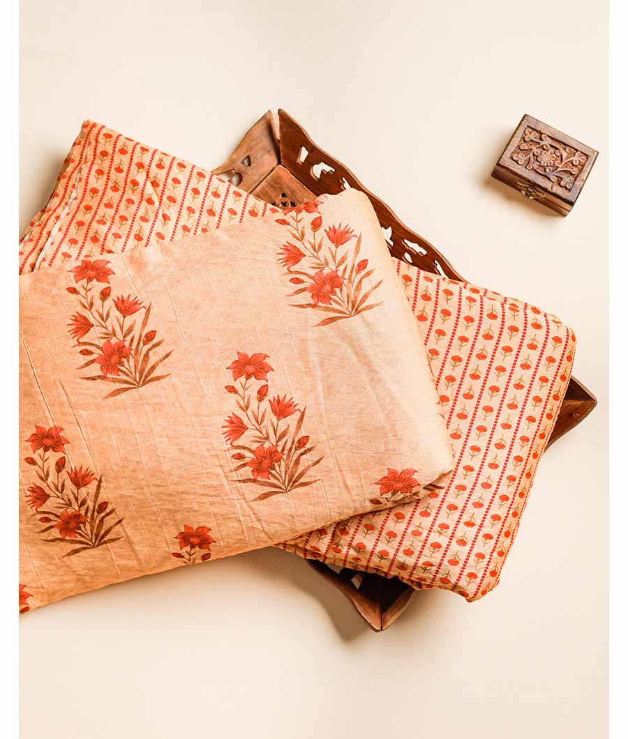 MOGRA CHANDERI PRINTED FABRIC
