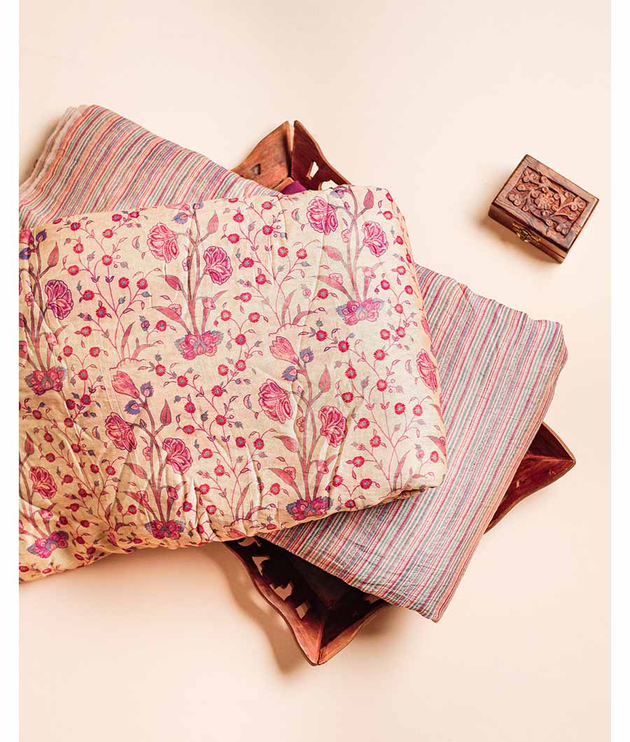 MOGRA CHANDERI PRINTED FABRIC