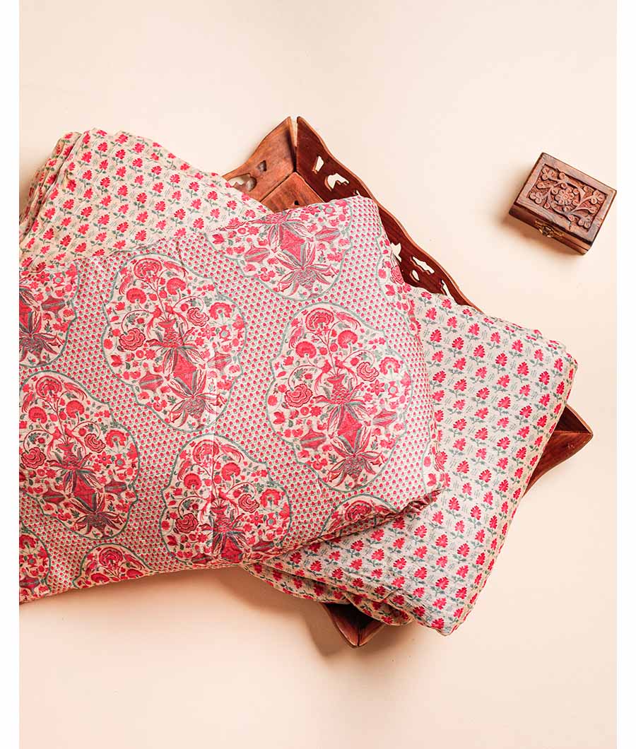 MOGRA CHANDERI PRINTED FABRIC