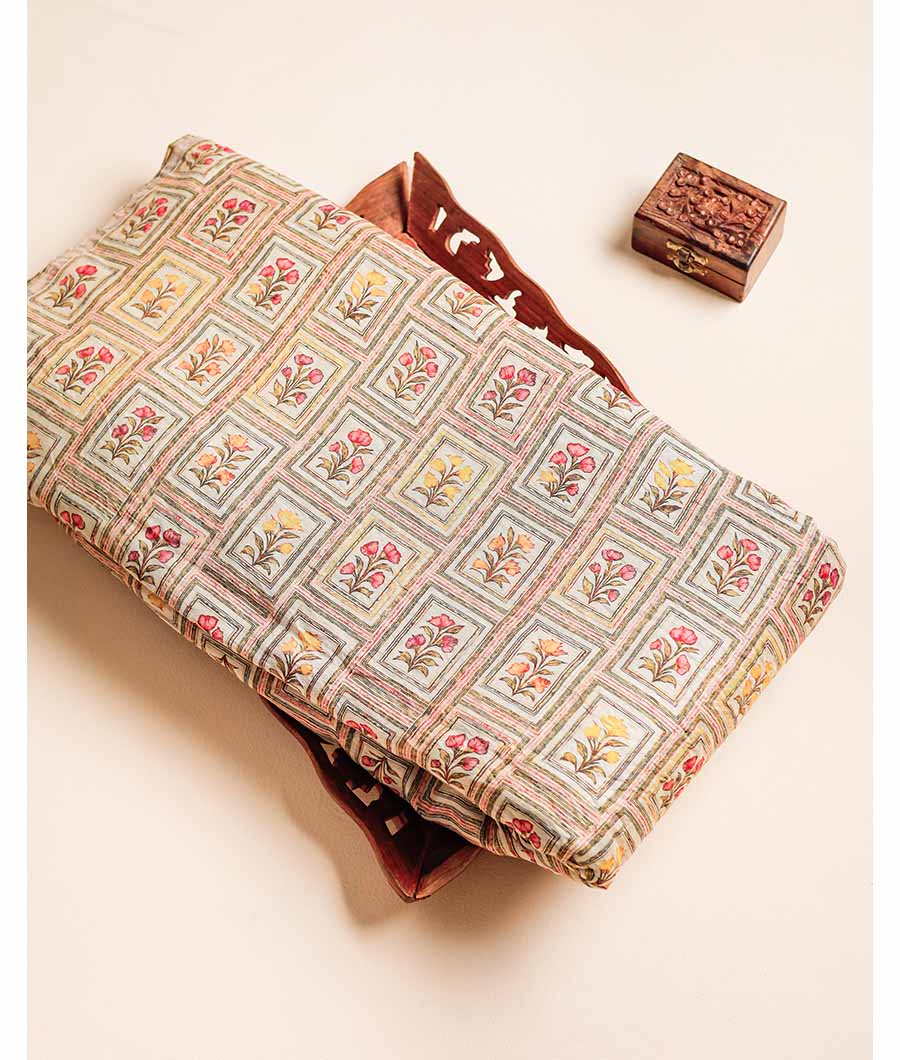MOGRA CHANDERI PRINTED FABRIC