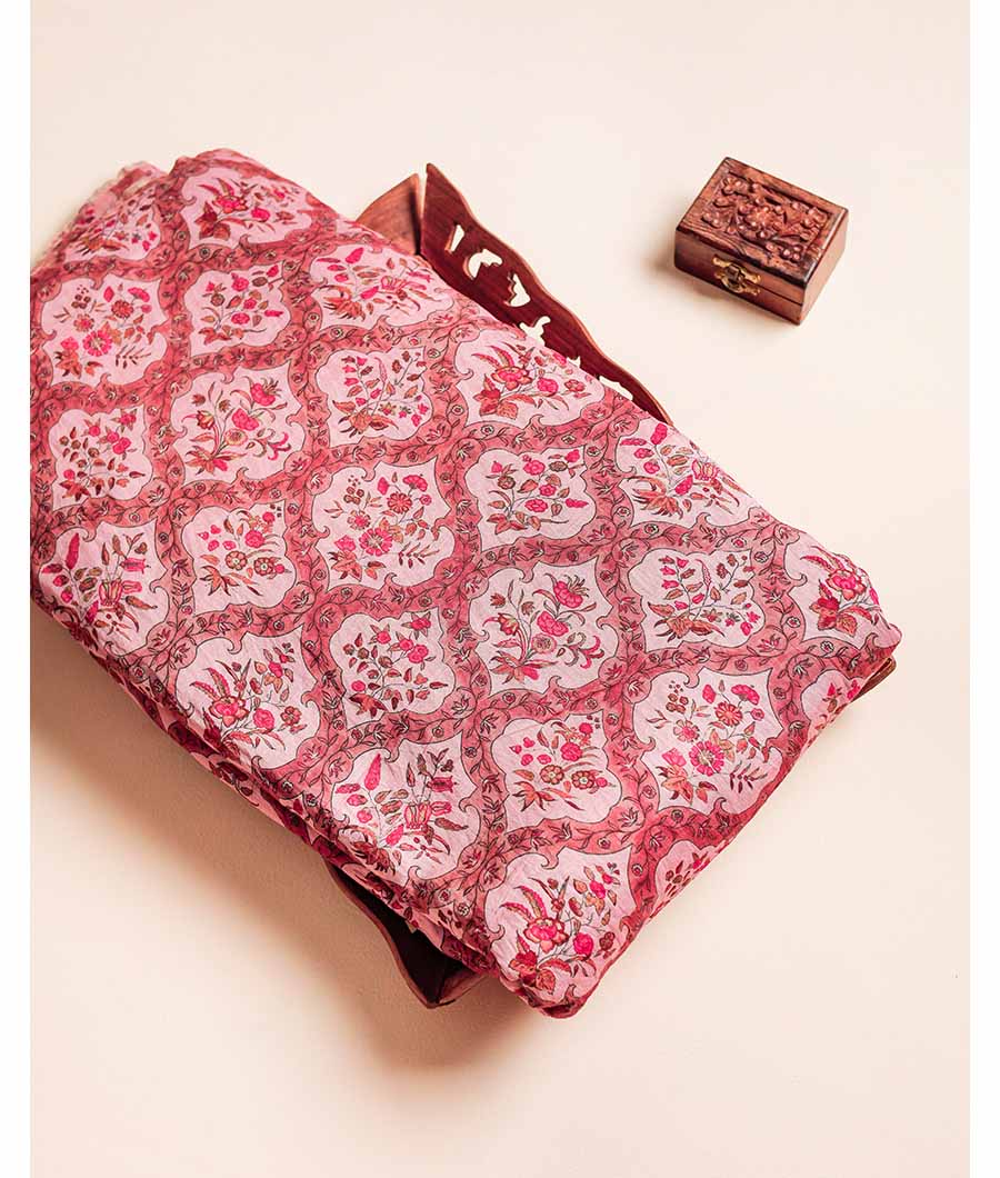 MOGRA CHANDERI PRINTED FABRIC